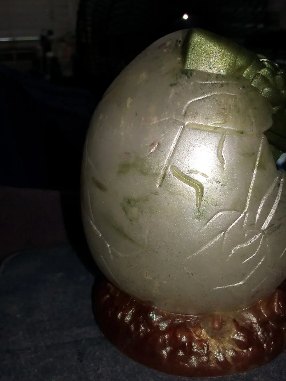 Handmade Dragon Hatching from Egg Statue